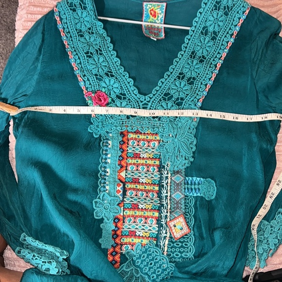 Johnny Was Green Tunic Size Small NWOT. - Picture 5 of 10